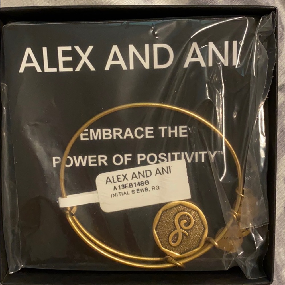Alex and Ani “S” Initial Bracelet